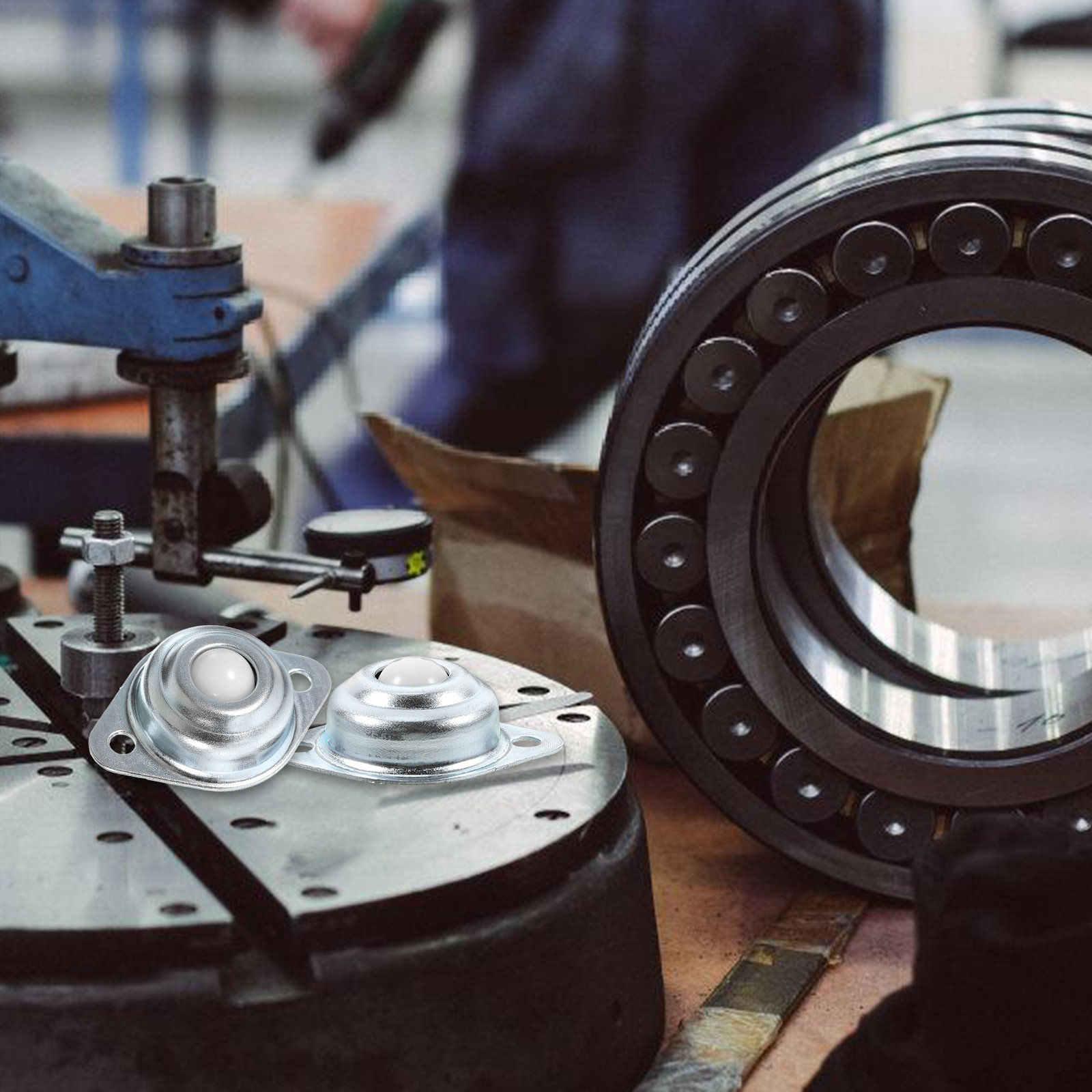 Caster Wheel - 12 Stück Universelle Kugelrollen mit Nylonlagern,