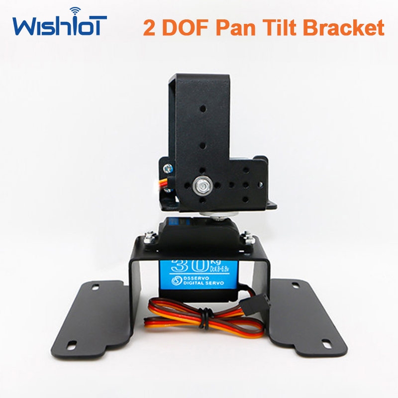 Pan Tilt Bracket - 2-DOF-Schwenk-Neigungs-Halterungsset aus Metall für MG995 MG996