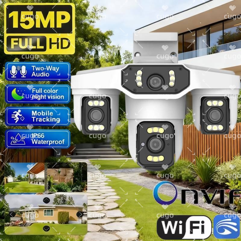 Pan Tilt Bracket - 15MP 8K WLAN IP-Kamera mit drei