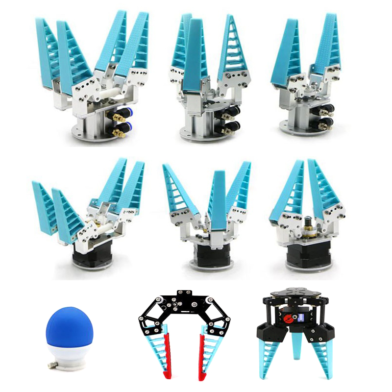 Robot Gripper Claw - 0,6/1/1,5 kg Hochleistungs-Adaptiver Pneumatischer/Elektrischer/Servo-Flexibler Roboter-Greifer für