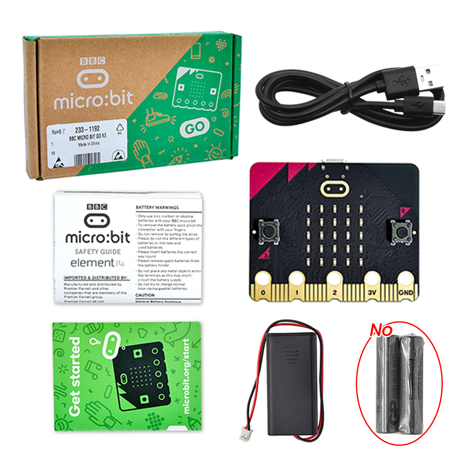 Microbit Robot - Original BBC Micro Bit V2 Entwicklungsboard
