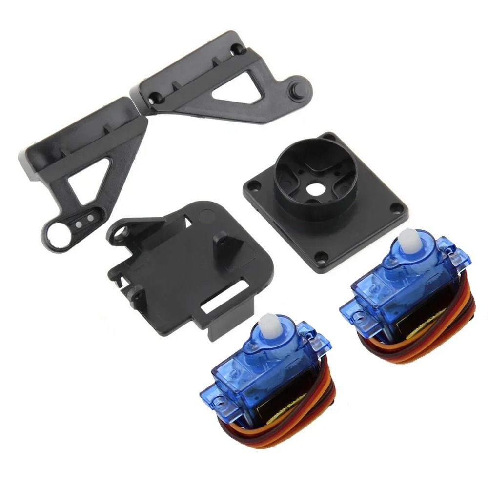 Pan Tilt Bracket - 1 Set RC-Flugzeugteile Lenkgetriebe Pan-Tilt SG90
