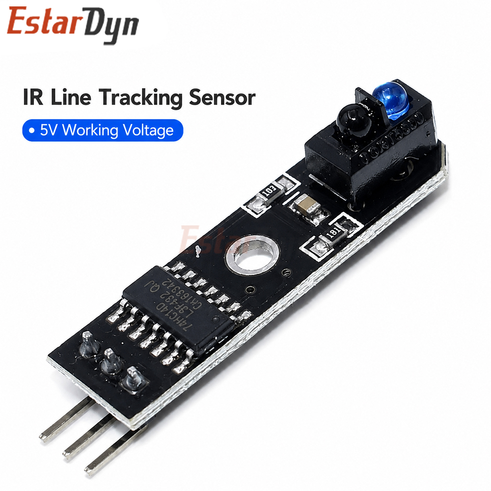 Infrared Obstacle Sensor - Estardyn TCRT5000 IR Infrarot-Linienverfolger-Sensor 1-Kanal-Hindernisvermeidungsmodul DC