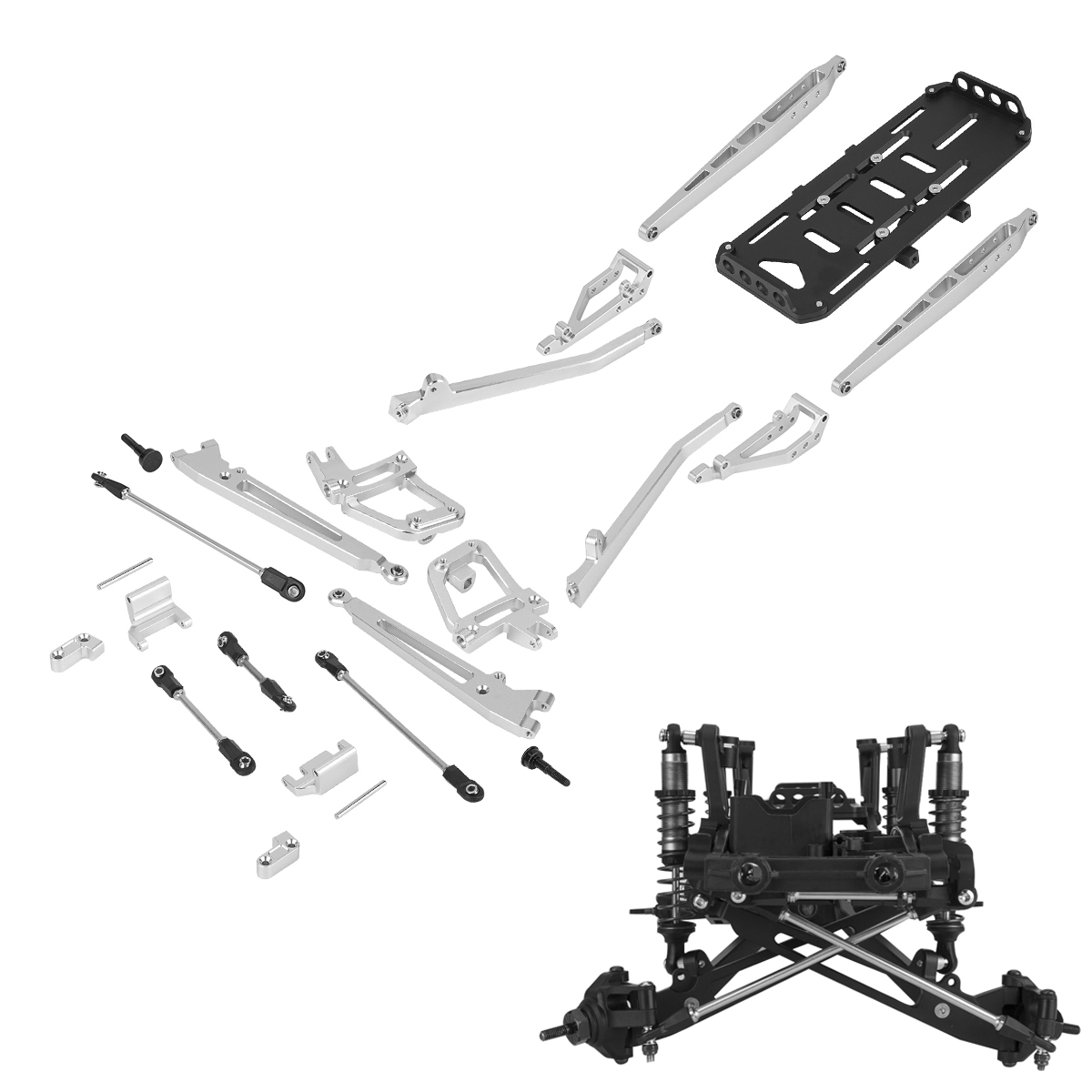 Servo Kit - Aluminium scx10 ii Twin i-Beam 2WD