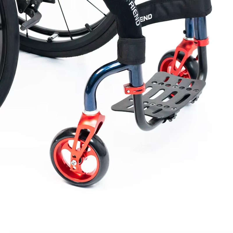 Caster Wheel - Verschleißfestes Aluminium-Vorderrad, Ersatzteil für manuellen Freizeitrollstuhl