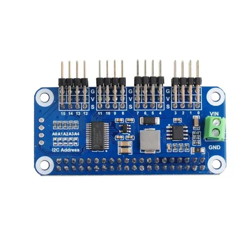 Motor Driver Module - 16-Kanal PWM Servomotor-Treiber HAT Modul Erweiterungsplatine