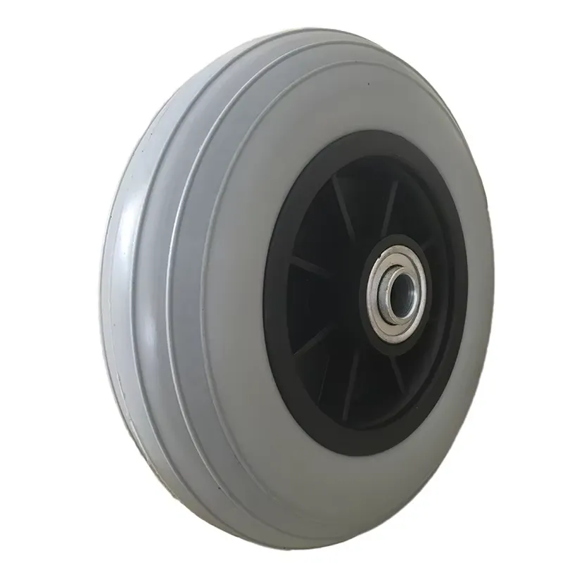 Caster Wheel - 8x2 Zoll PU-Schaum Vollgummi-Rollstuhlrad, Vollgummi-Vorderrad-Ersatzteil für
