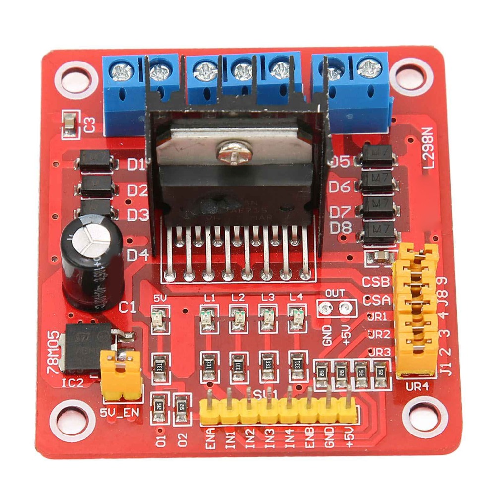 Motor Driver L298N - L298N Schrittmotor-Treibermodul 5V-35V 2A DC-Motorsteuerplatine Multifunktionale