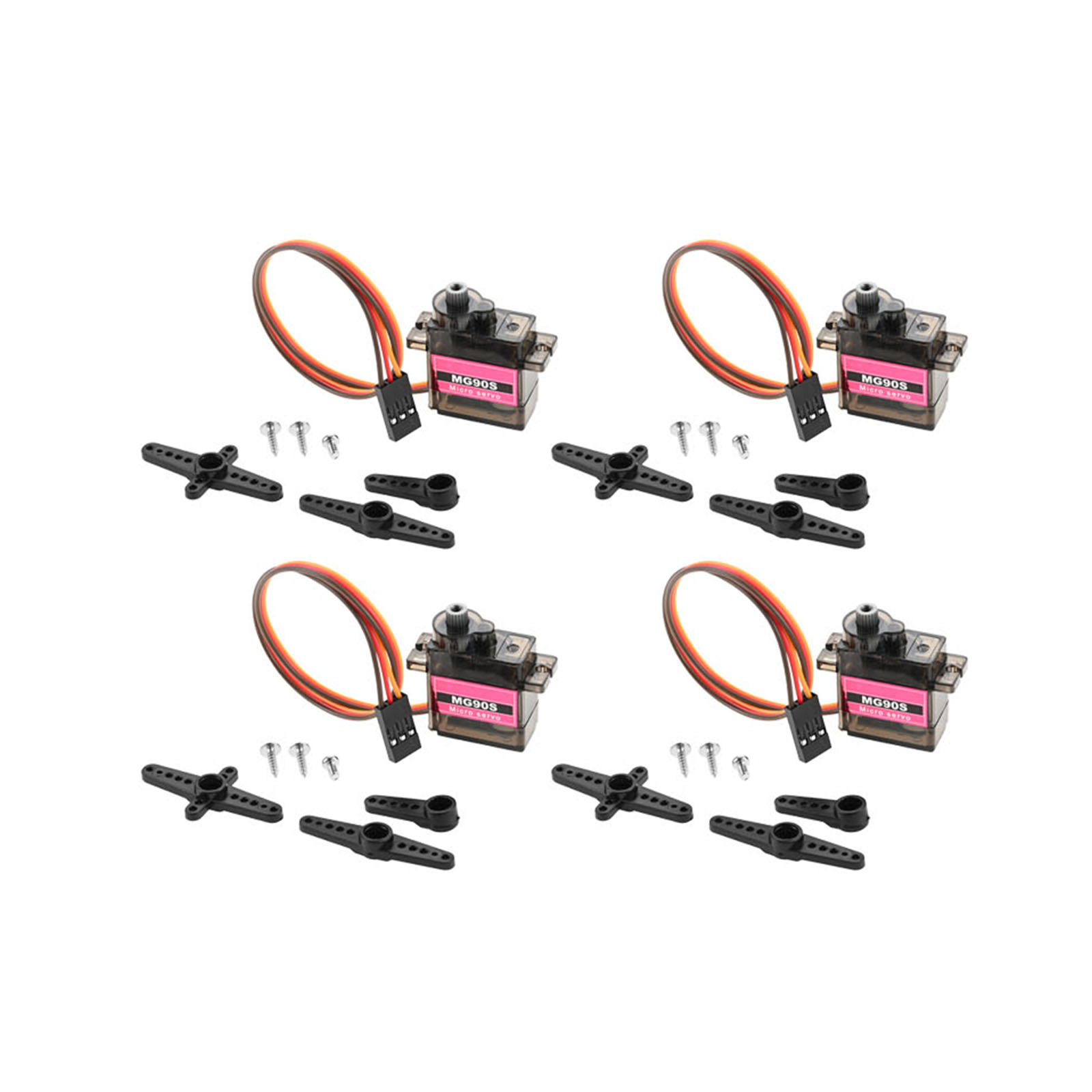 Robot Arm Metal - 4 Stück Micro Servo Metallgetriebe 90