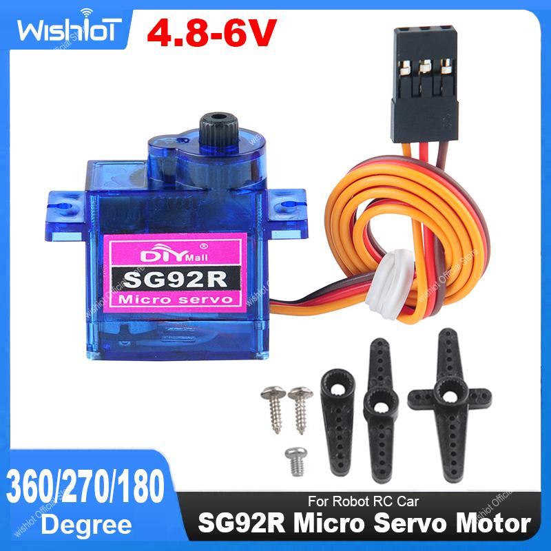 Servo Pan Tilt - SG92R Micro-Servomotor, 4,8–6 V, 360/270/180 Grad,