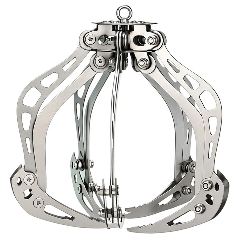Robot Gripper Claw - Edelstahl Leichtgewicht Drohnen-Rettungshaken Mechanischer Greifer Dachobjekt-Greifer