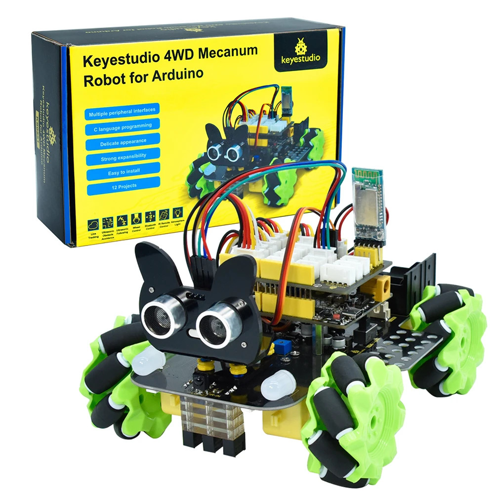 Microbit Robot - Keyestudio Mecanum 4WD Roboter-Auto für Arduino