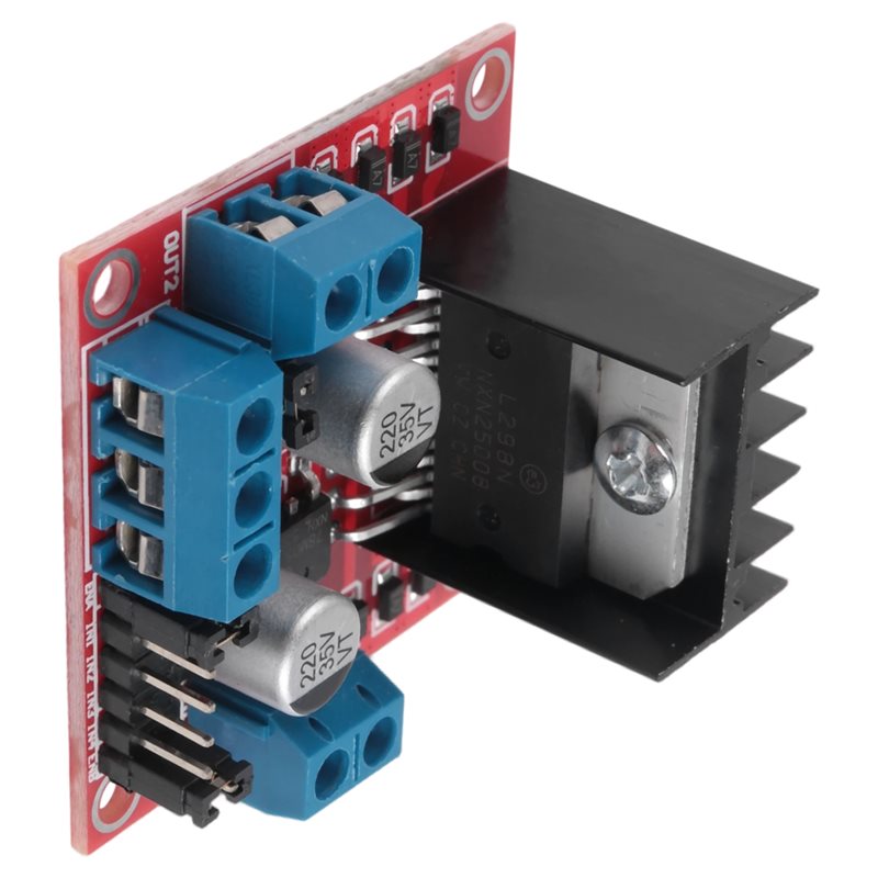 Motor Driver L298N - AED7-L298N Modul Dual H-Bridge Schrittmotor-Treiberplatine 2A/25W,