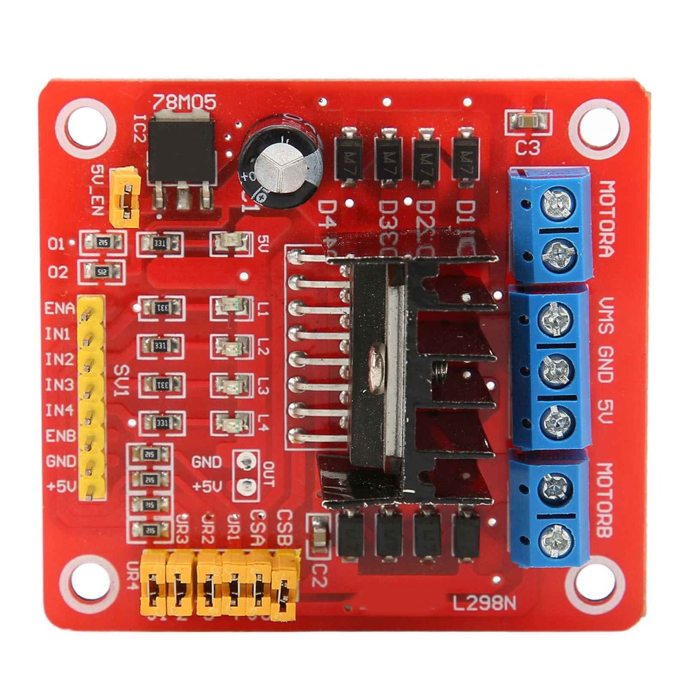 Motor Driver L298N - L298N Schrittmotor-Treibermodul 5V-35V 2A Dual H-Brücken-Motortreiber