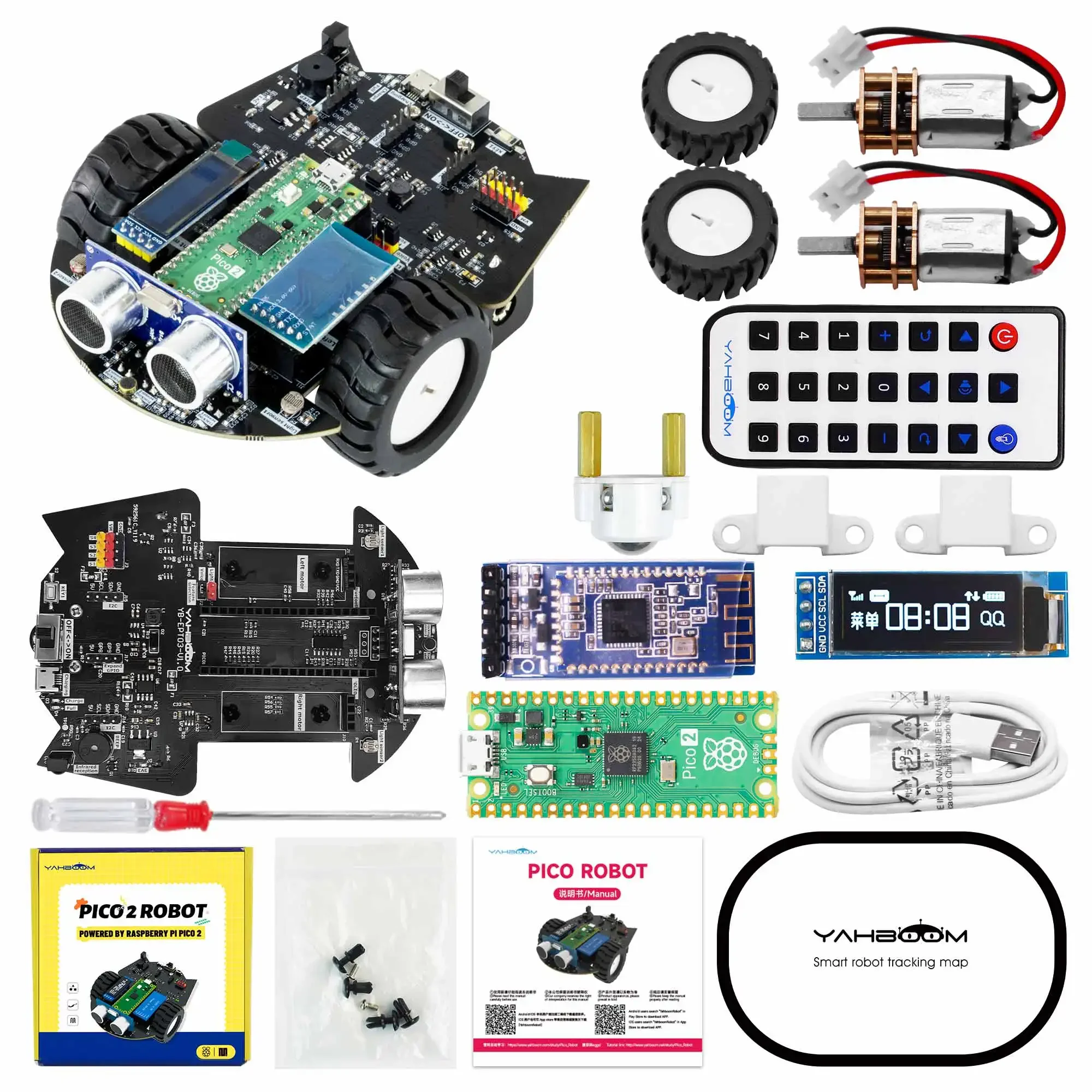 Yahboom Raspberry Pi Pico 2 Ro – Robot Car Kit Bewertung und Preis