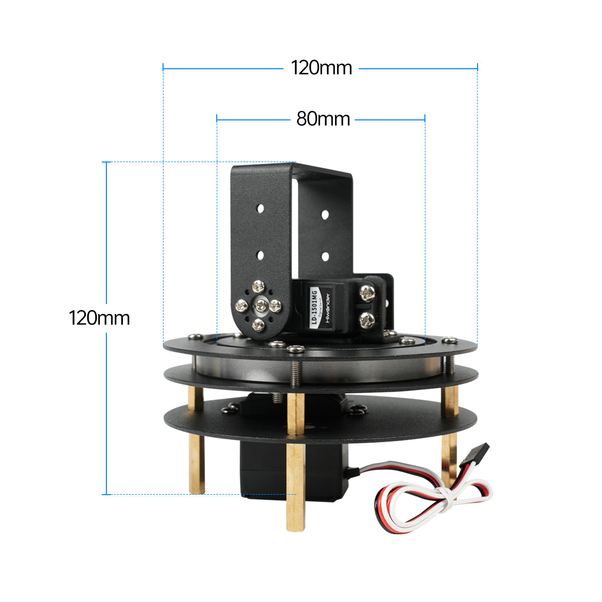 Hiwonder Unmontiertes 2-DURF-P – Pan Tilt Bracket Bewertung und Preis