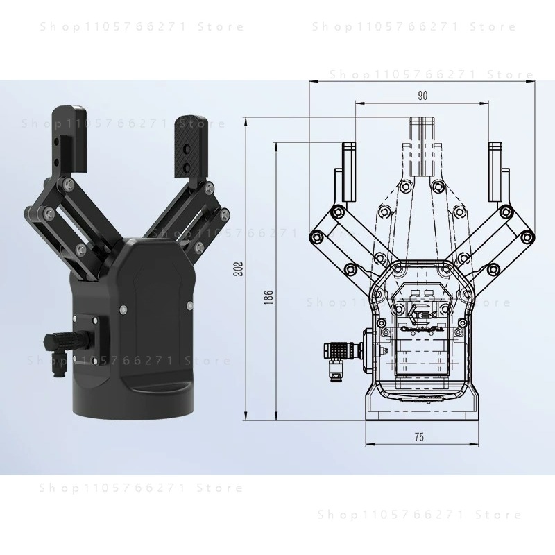 Kollaborativer Roboter mit fle – Robot Gripper Claw Bewertung und Preis