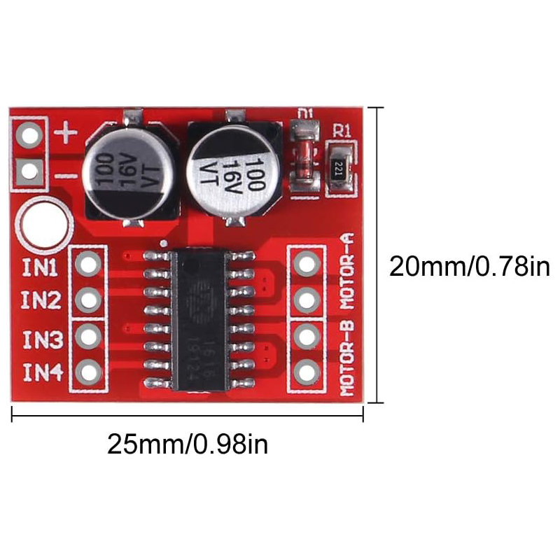 10PCS L298N Mini DC Motor Trei – Motor Driver L298N Bewertung und Preis