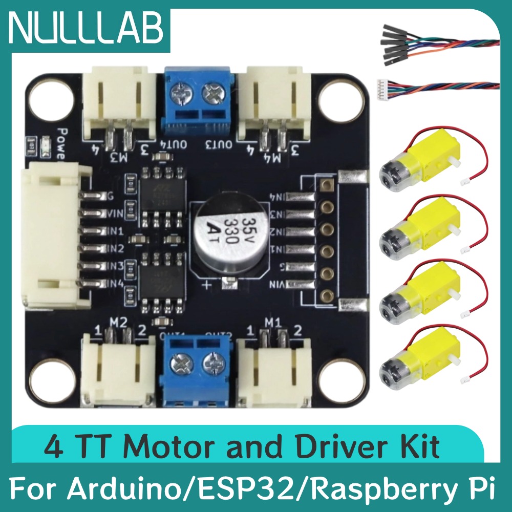 4 TT Motor- und Treiber-Kit 4  – Motor Driver L298N Bewertung und Preis