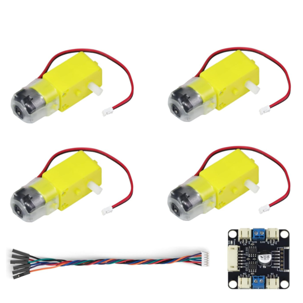 4 TT Motor- und Treiber-Kit 4  – Motor Driver L298N Bewertung und Preis