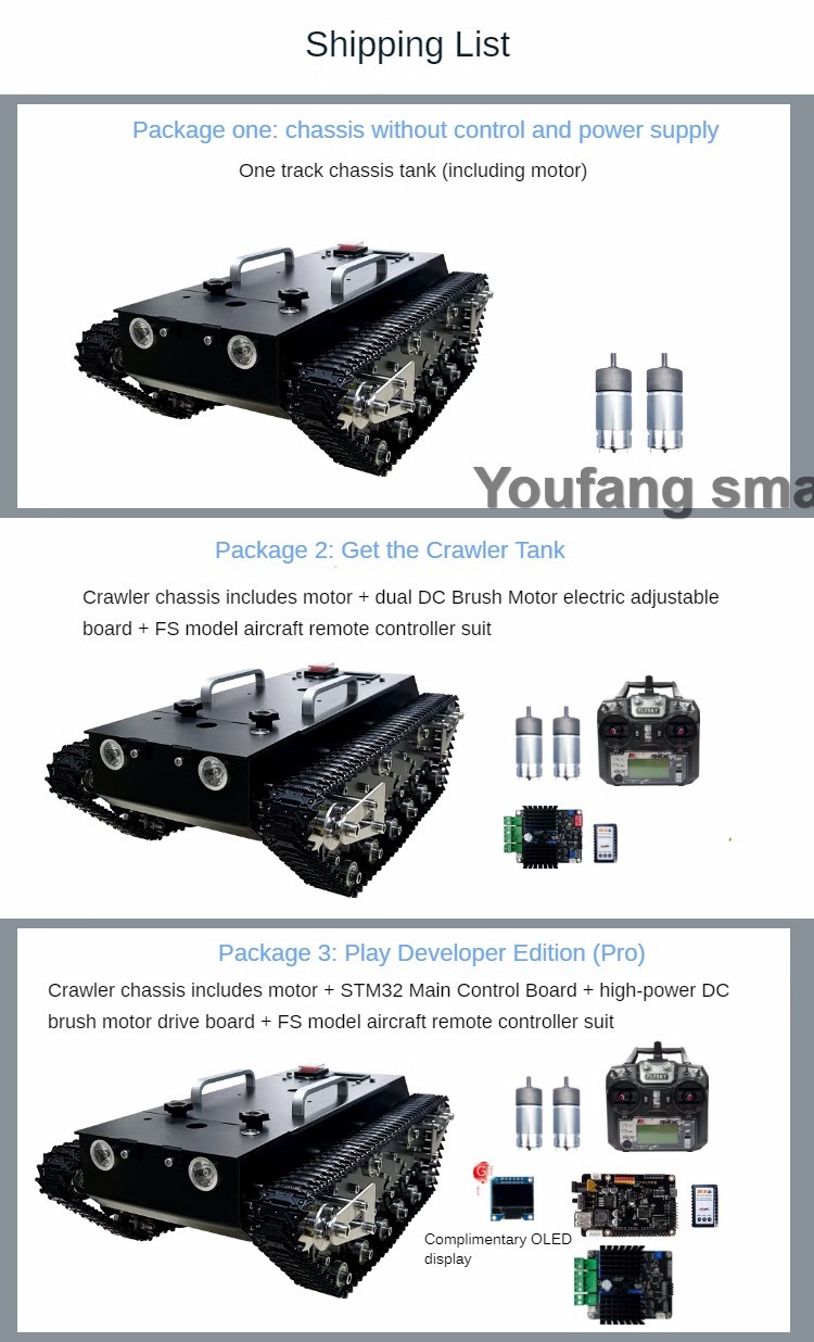 30 kg Last RC Tank Chassis Met – Stm32 Robot Bewertung und Preis