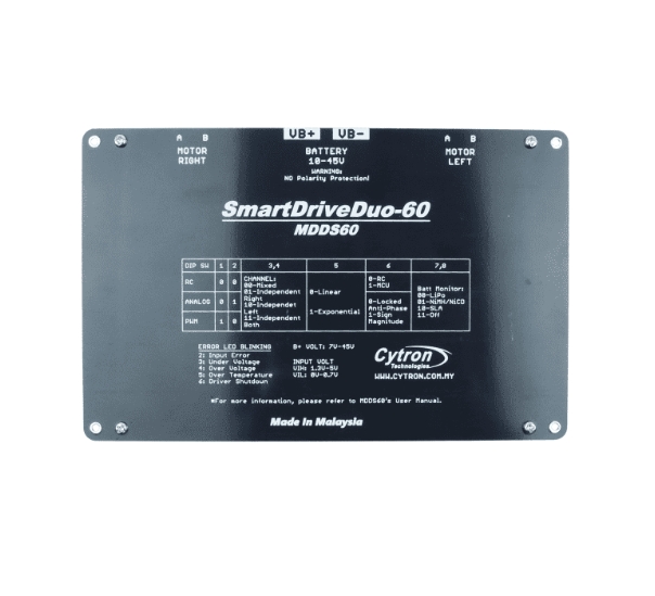 MDDS60 60Amp 7V-45V SmartDrive – Motor Driver Module Bewertung und Preis