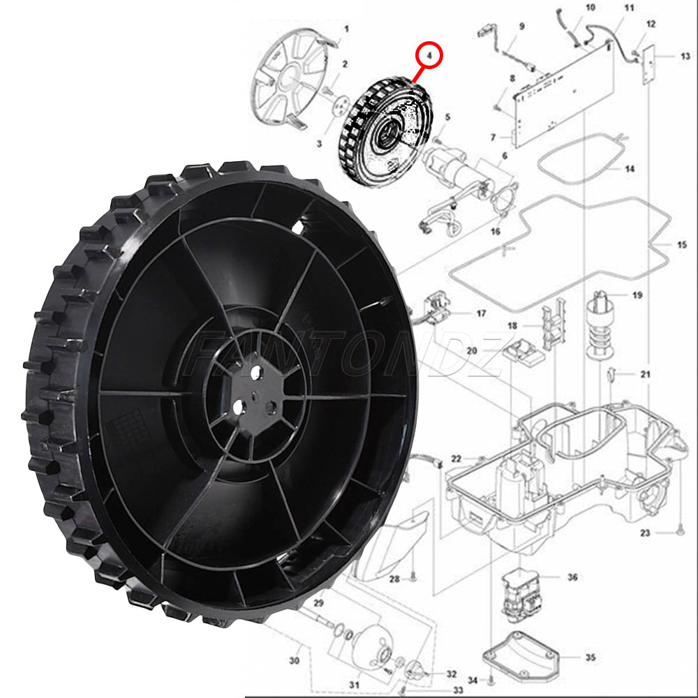 1/2 Stück Gardena Vorderrad fü – Robot Wheel Bewertung und Preis