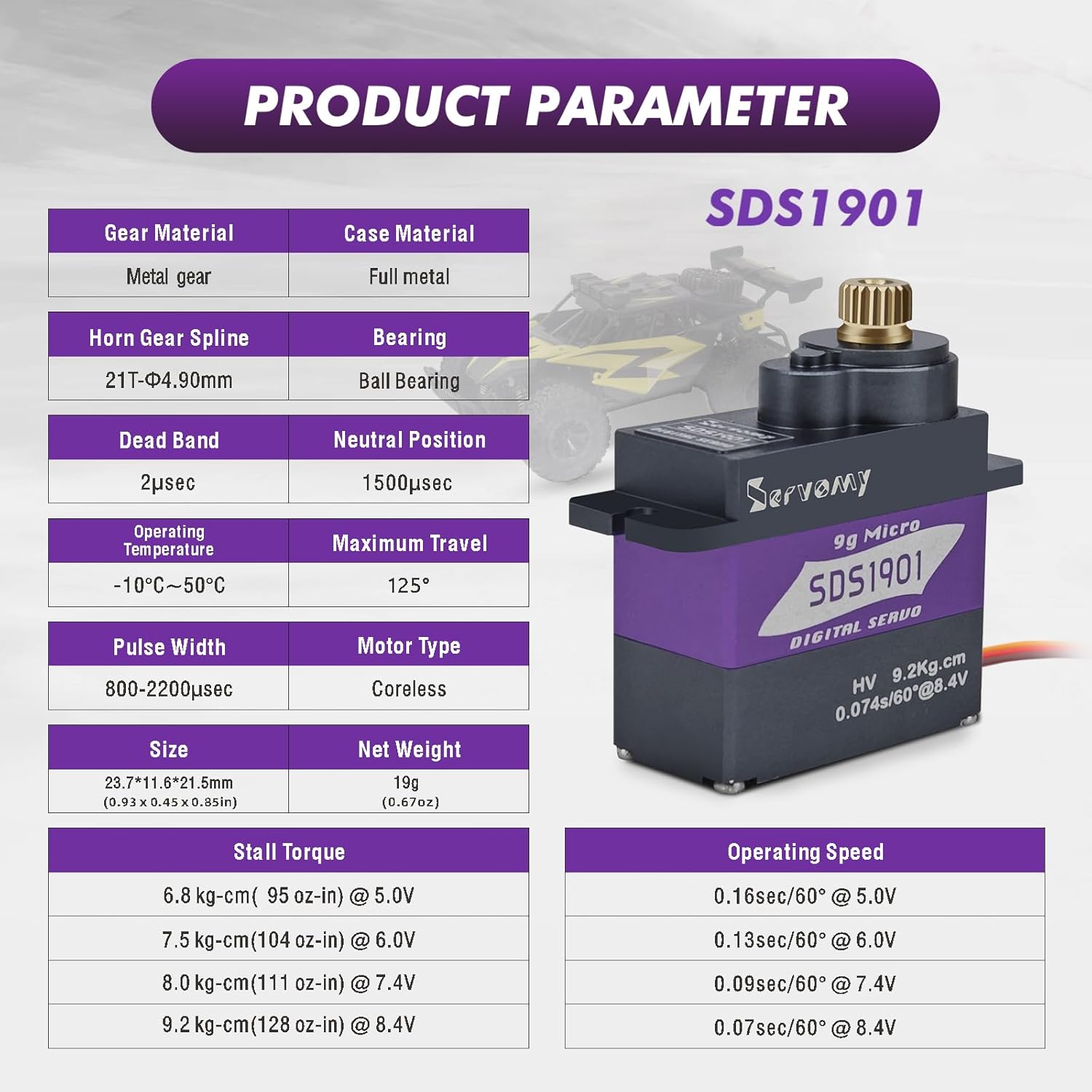 SERVOMY-SDS1901 Digital 9G Mic – Servo Sg90 Bewertung und Preis