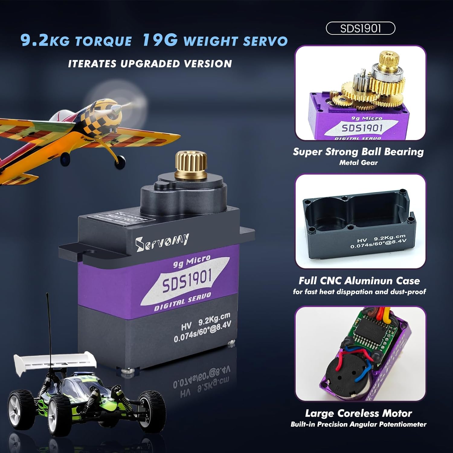 SERVOMY-SDS1901 Digital 9G Mic – Servo Sg90 Bewertung und Preis